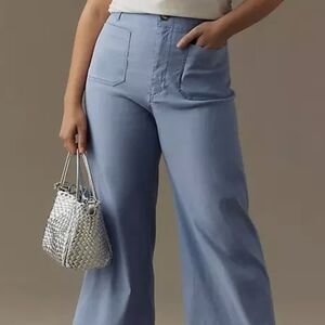 The Colette Cropped Wide-Leg Pants by Maeve: Magic Fabric Edition